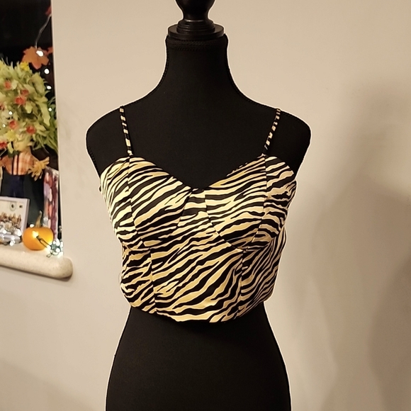 Sincerly Jules Tiger Stripe Top - Picture 1 of 8